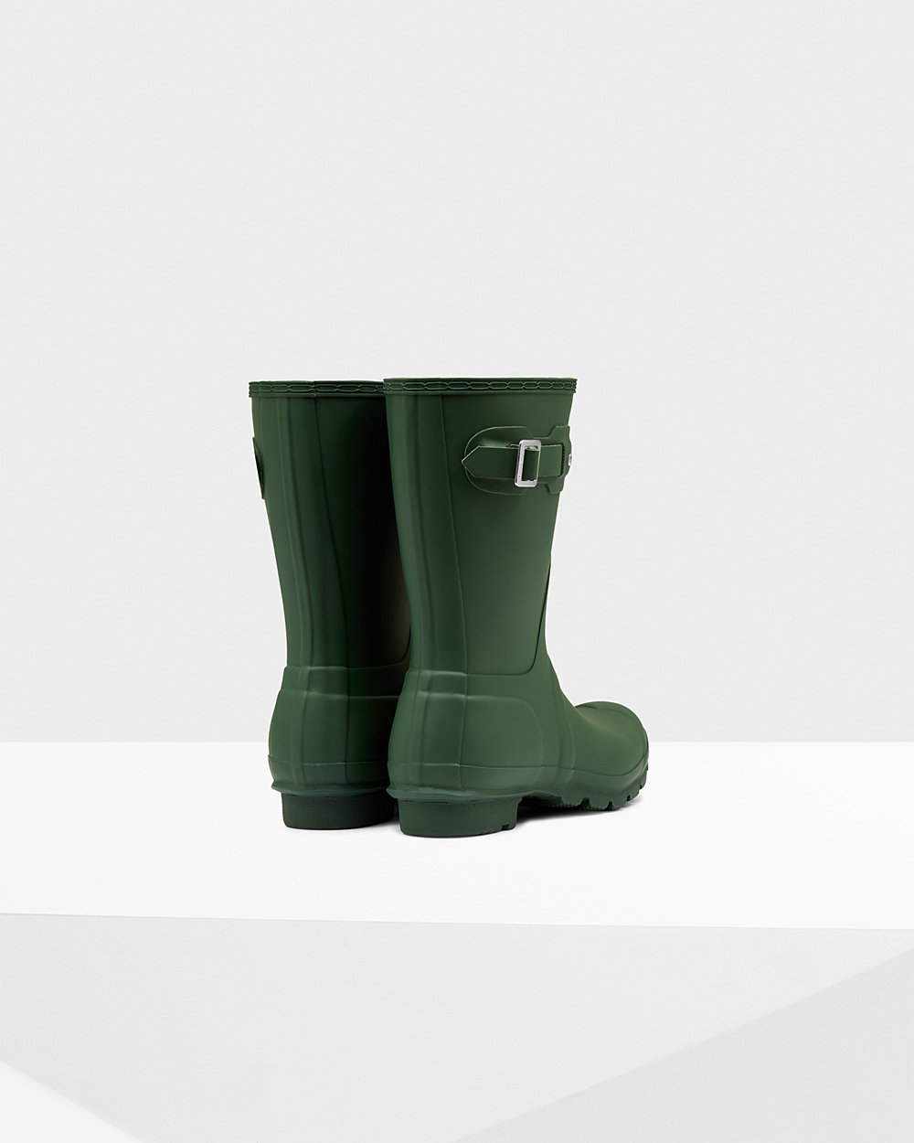 Womens Short Rain Boots - Hunter Original (32YGDXKMZ) - Green